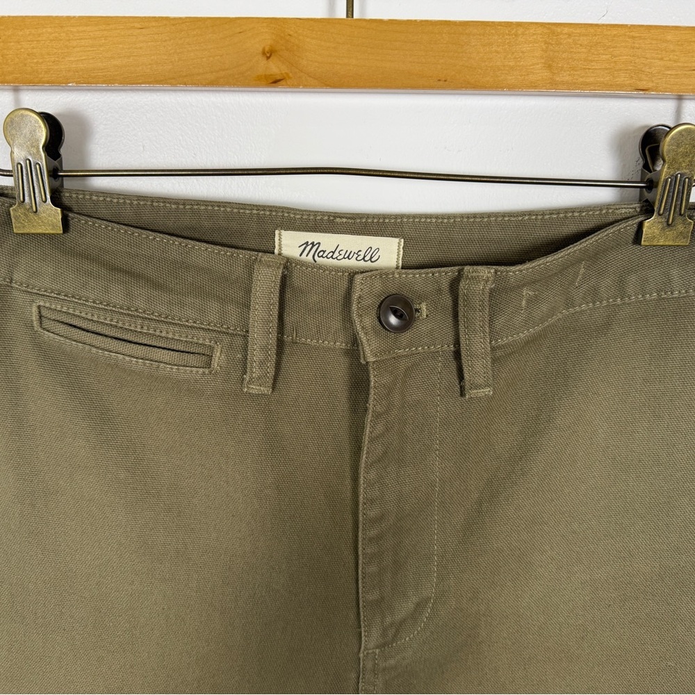 Madewell Emmett Wide-Leg Crop Pants Olive Green size 25 - Picture 6 of 13